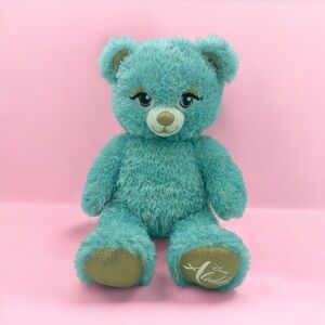 BUILD-A-BEAR Aladdin Princess Jasmine Blue Gold Sparkly Bear 16" Plush BABW